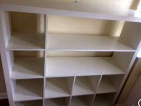 Freecycle White Ikea Shelf