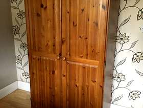 Freecycle Pine double wardrobe with mirror