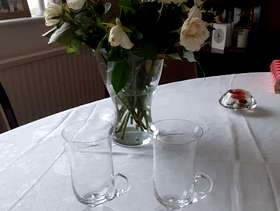 Freecycle Two Irish Coffee Glasses