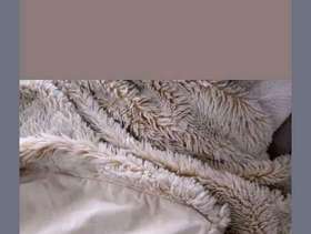 Freecycle Faux Fur Beige Throw / Bedspread by Next (76" x ...