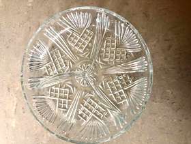 Freecycle Glass condiment snack serving plate