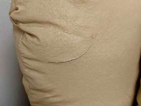 Freecycle Leather loveseat sofa