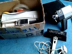 Freecycle Vintage 8mm, cine camera , projector,spotlight