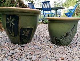 Freecycle Ceramic planters
