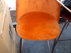 Freecycle 2 orange breakfast bar stools