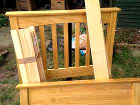 Freecycle Single child's wooden bed (standard size)