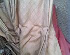 Freecycle Pair of full length curtains with dusky pink lining