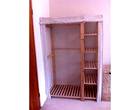 Freecycle Cream canvas double wardrobe