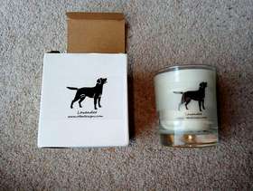 Freecycle New boxed soya candle with black labrador lavender fragrance by ...