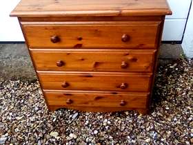 Freecycle Pine chest of drawer