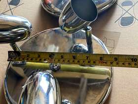 Freecycle Stainless steel 3 bulb round ceiling lights