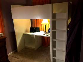 Freecycle IKEA KIDS BED W/ desk