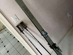 Freecycle Head Vector 3 (66”) skis with Beconta 48" aluminum ski ...