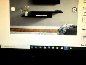 Freecycle Tv shelf unit for storage wall mounted