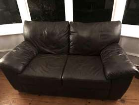 Freecycle 2 seater leather sofa