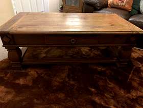 Freecycle Wooden Coffee table with drawer
