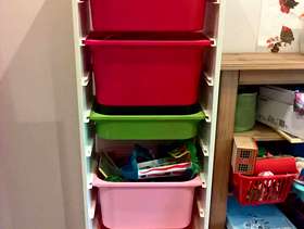 Freecycle White shelving unit for child's room