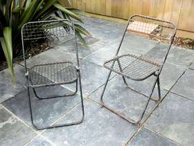 Freecycle Sixties style wire chirs
