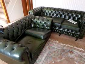Freecycle Leather chesterfields. Good condition.