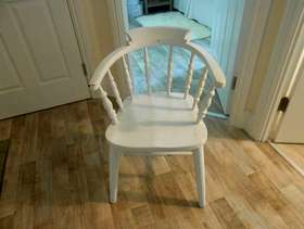 Freecycle Painted Victorian oak chair