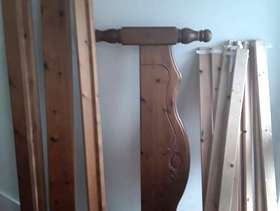 Freecycle Solid wood double bed