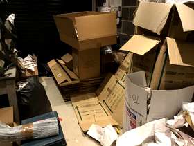 Freecycle Removal boxes and packing paper