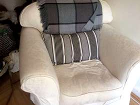 Freecycle Sofa and two armchairs