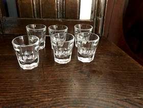 Freecycle 6 shot glasses