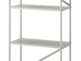 Freecycle Ikea grey metal shelves