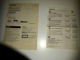 Freecycle Sony Micro Hi-Fi Component System. Including remote control, iPod docking ...