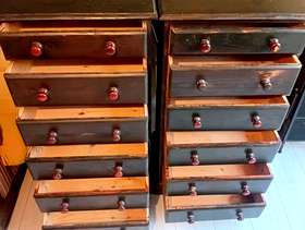 Freecycle 2 x solid wood chest of drawers