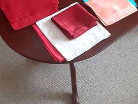 Freecycle 15 Cotton/Silk Handkerchiefs/Napkins