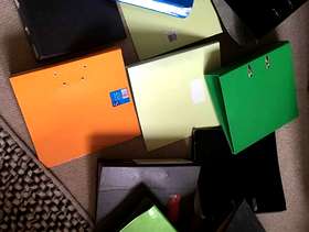 Freecycle 9 A4 lever arch files