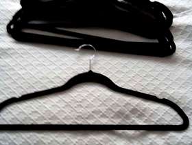 Freecycle Velvet coat hangers