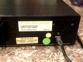 Freecycle Rotel Compact Disc Player not working