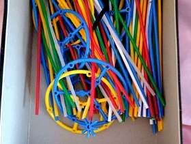 Freecycle Construction Straws toy