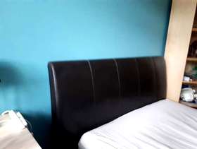 Freecycle Brand new faux leather double headboard for Benson's Georgia Ottoman ...