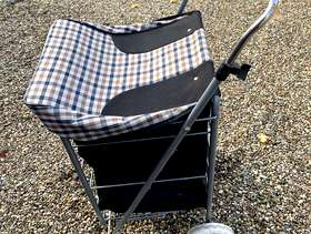 Freecycle Shopping trolley on wheels. Folding.