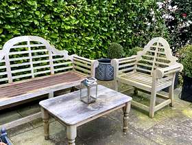 Freecycle Garden bench and chair