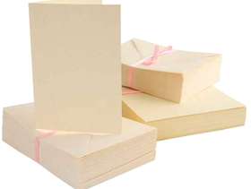 Freecycle 200(ish) pre-folded A6 cream cards and envelopes