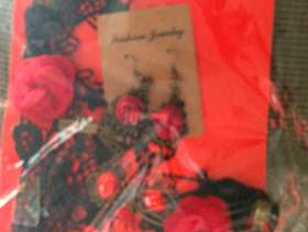 Freecycle Goth style chocker earings bracelet