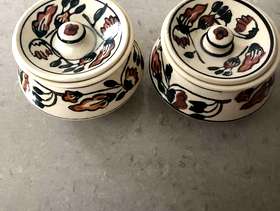 Freecycle Clay condiment/dessert pots Set of 4