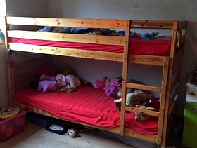 Freecycle Pine bunk bed