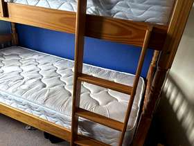 Freecycle Full size pine bunk beds