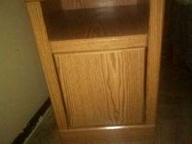 Freecycle 2 matching living room oak end tables