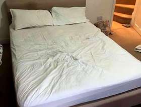 Freecycle Queen Bed frame and matress (5ft x 6ft8)