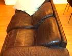 Freecycle 3 seater leather sofa