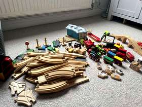 Freecycle Brio train and track wooden pieces
