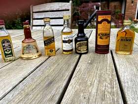 Freecycle Bottles of Miniture spirits