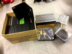 Freecycle Empty DVD and CD cases.
